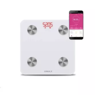 UMAX váha Smart Scale US20M chytrá osobní váha - bluetooth, maximální zátěž 150kg UMAX váha Smart Scale US20M chytrá osobní váha - bluetooth, maximální zátěž 150kg