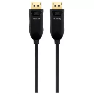 PREMIUMCORD Optický DisplayPort 1.4 přípojný kabel M/M, zlacené konekt. 10m PREMIUMCORD Optický DisplayPort 1.4 přípojný kabel M/M, zlacené konekt. 10m