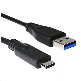 C-TECH kabel USB 3.0 AM na USB-C kabel (AM/CM), 1m, černý