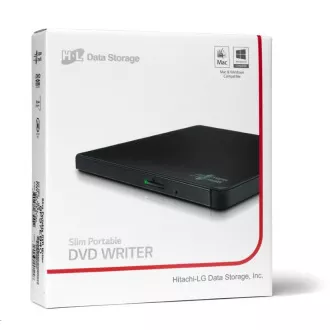 HITACHI LG - externí mechanika DVD-W/CD-RW/DVD±R/±RW/RAM GP57EB40, Slim, Black, box+SW
