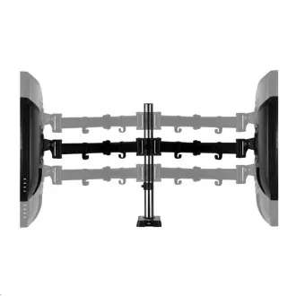 ARCTIC stolní držák Z2 (Gen3) pro 2x LCD do 34", nosnost 2x15kg, 4x USB HUB, černý (black)