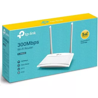 TP-Link TL-WR820N WiFi4 router (N300, 2, 4GHz, 2x100Mb/s LAN, 1x100Mb/s WAN)