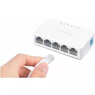 MERCUSYS switch MS105 (5x100Mb/s, fanless)
