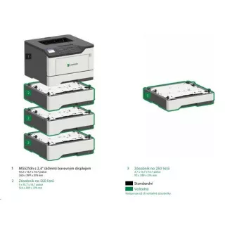 LEXMARK ČB tiskárna MS823dn A4, 61ppm, 512MB, duplex, USB 2.0