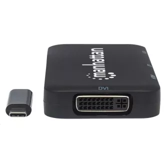 MANHATTAN Dokovací stanice USB-C 4v1, 1xDP, 1xHDMI, 1xVGA, 1xDVI MANHATTAN Dokovací stanice USB-C 4v1, 1xDP, 1xHDMI, 1xVGA, 1xDVI