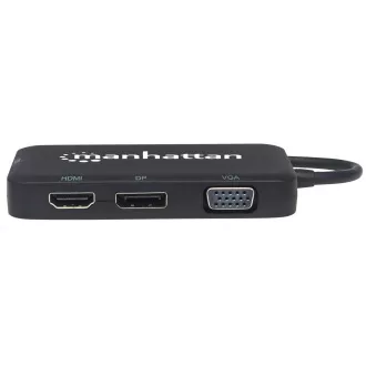 MANHATTAN Dokovací stanice USB-C 4v1, 1xDP, 1xHDMI, 1xVGA, 1xDVI MANHATTAN Dokovací stanice USB-C 4v1, 1xDP, 1xHDMI, 1xVGA, 1xDVI