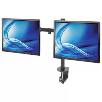 MANHATTAN stolní držák pro 2xLCD, 13" až 32", černý