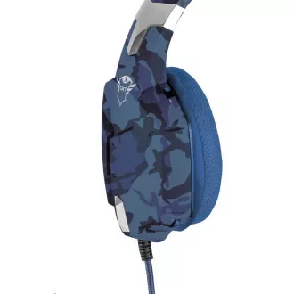 Trust sluchátka s mikrofonem GXT 322B Carus Gaming Headset pro PS4 a PS5 - camo blue
