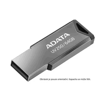 ADATA Flash Disk 32GB UV250, USB 2.0 Dash Drive, tmavě stříbrná