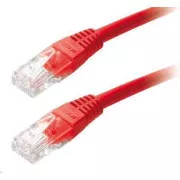 Patch kabel Cat6, UTP - 0, 25m, červený