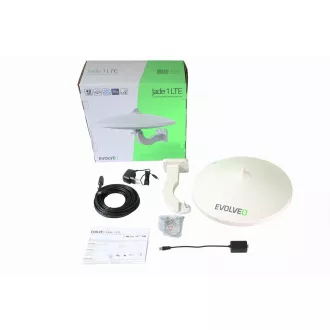 EVOLVEO Jade 1, aktivní venkovní anténa FM/DAB+/DVB-T2, filtr LTE, 4G, 5G