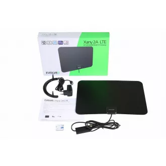 EVOLVEO Xany 2A, 230/5V, aktivní pokojová anténa FM/DAB+/DVB-T2, filtr LTE, 4G, 5G