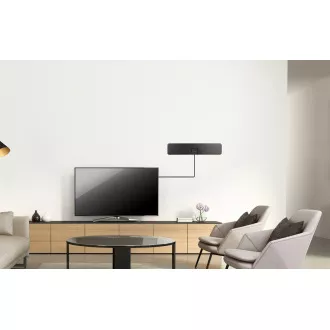 EVOLVEO Xany 2B, 230/5V, aktivní pokojová anténa FM/DAB+/DVB-T2, filtr LTE, 4G, 5G