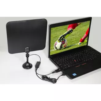 EVOLVEO Xany 2C LTE 230/5V, aktivní pokojová anténa FM/DAB+/DVB-T/T2, filtr LTE