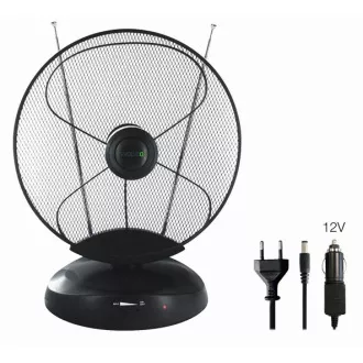 EVOLVEO Xany 4, 230/12V, aktivní pokojová anténa FM/DAB+/DVB-T2, filtr LTE, 4G, 5G