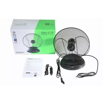 EVOLVEO Xany 4, 230/12V, aktivní pokojová anténa FM/DAB+/DVB-T2, filtr LTE, 4G, 5G