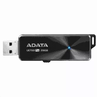 ADATA Flash Disk 256GB UE700PRO, USB 3.1 Dash Drive Elite (R:360/W:180 MB/s) černá ADATA Flash Disk 256GB UE700PRO, USB 3.1 Dash Drive Elite (R:360/W:180 MB/s) černá