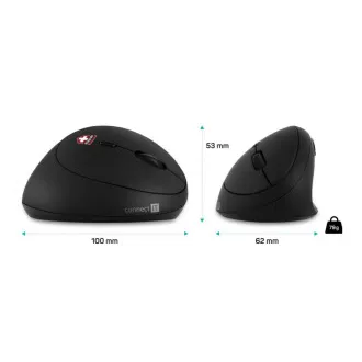 CONNECT IT FOR HEALTH LADIES ergonomická vertikální myš, bezdrátová