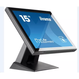 Iiyama ProLite T1532MSC-B5AG, 38.1 cm (15''), Projected Capacitive, 10 TP, black Iiyama ProLite T1532MSC-B5AG, 38.1 cm (15''), Projected Capacitive, 10 TP, black