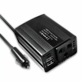 EUROCASE měnič napětí AC/DC, 12V/220V, 150W, USB, autozástrčka EUROCASE měnič napětí AC/DC, 12V/220V, 150W, USB, autozástrčka