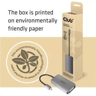 Club3D Adaptér aktivní USB Type C na DVI-I Dual Link, HDCP on