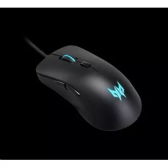 ACER Predator CESTUS 310 - herní myš, 4 levels DPI max. 4200dpi, 6 tlačítek, životnost 10mil. kliků, 4 barvy podsvícení