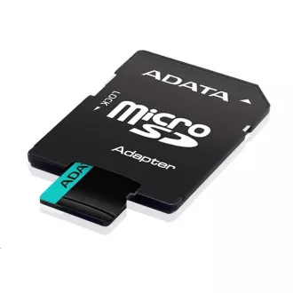 ADATA MicroSDXC karta 128GB Premier Pro UHS-I V30S (R:100/W:80 MB/s) + SD adaptér