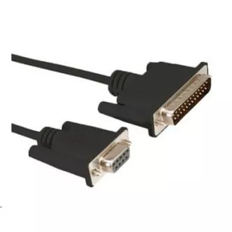 Kabel seriový (RS232) k pokladním tiskárnám FD9-MD25, 1, 5m Kabel seriový (RS232) k pokladním tiskárnám FD9-MD25, 1, 5m