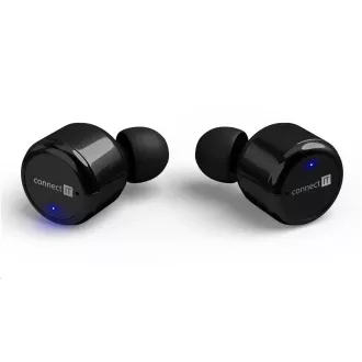CONNECT IT True Wireless HYPER-BASS Ed. II Bluetooth sluchátka do uší s mikrofonem, černá CONNECT IT True Wireless HYPER-BASS Ed. II Bluetooth sluchátka do uší s mikrofonem, černá