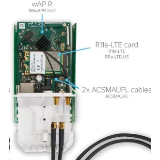 MikroTik ACSMAUFL Pigtail, 15cm, U.FL - SMA Female
