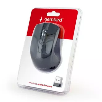 GEMBIRD myš MUSW-4B-04, černá, bezdrátová, USB nano receiver GEMBIRD myš MUSW-4B-04, černá, bezdrátová, USB nano receiver
