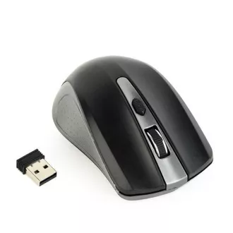 GEMBIRD myš MUSW-4B-04-GB, šedo-černá, bezdrátová, USB nano receiver GEMBIRD myš MUSW-4B-04-GB, šedo-černá, bezdrátová, USB nano receiver