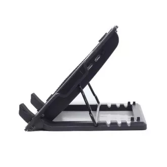 GEMBIRD Podstavec pod notebook NBS-1F17T-01, pro notebooky do 17", 150mm větrák, LED, černý
