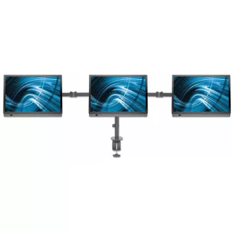 MANHATTAN Stolní držák pro 3 Monitory LCD, 13” až 27”