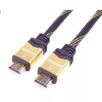 PREMIUMCORD Kabel HDMI 2.0 High Speed + Ethernet kabel HQ, zlacené konektory, 1, 5m