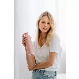 Equa Smart – chytrá lahev, ocel, mramor, Pink Blush