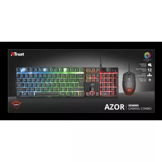 TRUST set klávesnice + myš GXT 838 Azor Gaming Combo CZ/SK