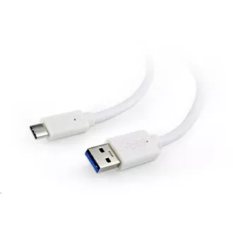 GEMBIRD Kabel USB 3.0 AM na Type-C kabel (AM/CM), 1, 8m, bílý