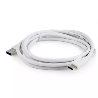 GEMBIRD Kabel USB - USB-C, 1m, bílá