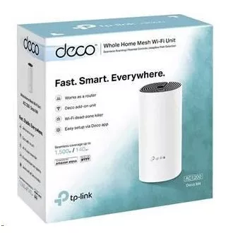 TP-Link Deco M4(1-Pack) WiFi5 Mesh (AC1200, 2, 4GHz/5GHz, 2xGbELAN/WAN)