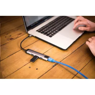 VERBATIM Dokovací stanice USB-C 5v1, 1xHDMI, 1xSB-C, 2xUSB, 1xRJ45, šedá