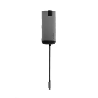 VERBATIM Dokovací stanice USB-C 7v1, 1xHDMI, 1xUSB-C, 3xUSB, 1xRJ45, čtečka SD karet, šedá