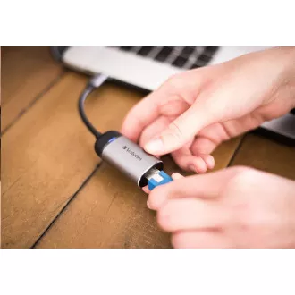 VERBATIM Adapter HUB USB-C to RJ45