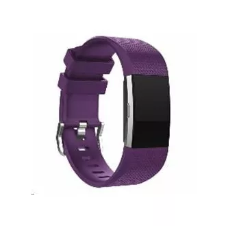 eses silikonový řemínek fialový velikost S pro Fitbit Charge 2
