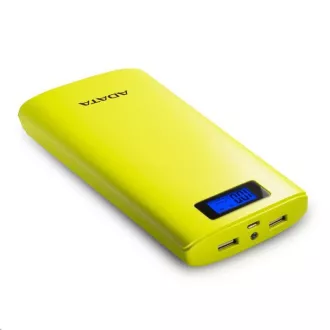 ADATA PowerBank P20000D - externí baterie pro mobil/tablet 20000mAh, 2, 1A, žlutozelená/yellow green