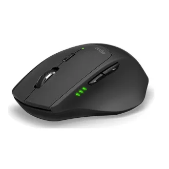 RAPOO myš MT550 Wireless Laser, Multi-mode: 2.4 GHz, Bluetooth 3.0 & 4.0, Black