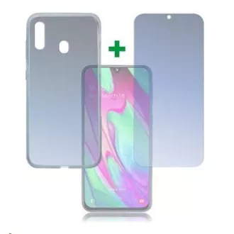 4smarts 360° Protection set (tvrzené sklo a gelový zadní kryt) pro Samsung Galaxy A40