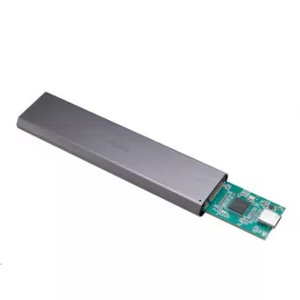 AKASA externí box pro M.2 PCIe NVMe SSD, USB 3.1 Gen 2 Superspeed+ (Supports 2242, 2260 & 2280), 10Gb/s, hliníkový