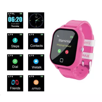 LAMAX WatchY2 Pink - dětské smart watch