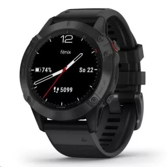 Garmin GPS sportovní hodinky fenix6 Glass, Black/Black Band (MAP/Music) Garmin GPS sportovní hodinky fenix6 Glass, Black/Black Band (MAP/Music)